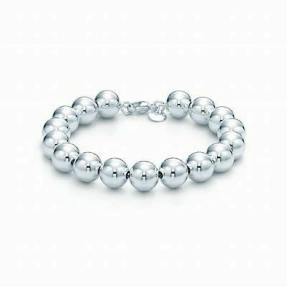 Tiffany & Co. Sterling Silver Beaded HardWear Ball Bracelet